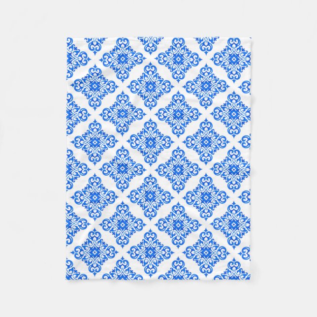 Couverture Polaire Baby Boy Blue White Nursery Coordonnée de la chamb (Devant)