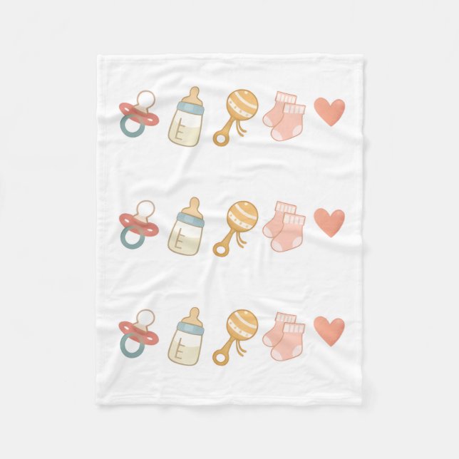 Couverture Polaire Baby Essentials Pattern  (Devant)