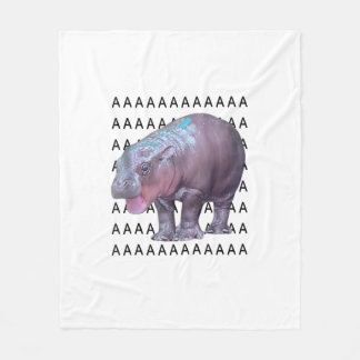Couverture Polaire Baby Hippo Moo Deng Débardeur