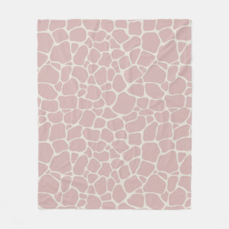Couverture Polaire Baby Pink Giraffe Peau Motif animal
