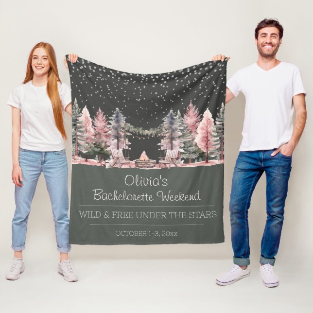 Couverture Polaire Bachelorette Party Camping Week-end (En situation)