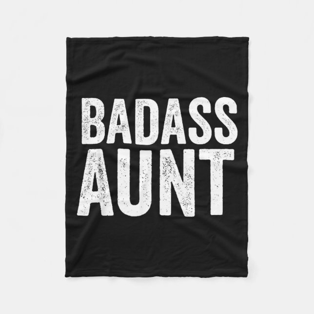 Couverture Polaire Bad Aunt Gift Funny New Aunt Idea New Niece Nephew (Devant)