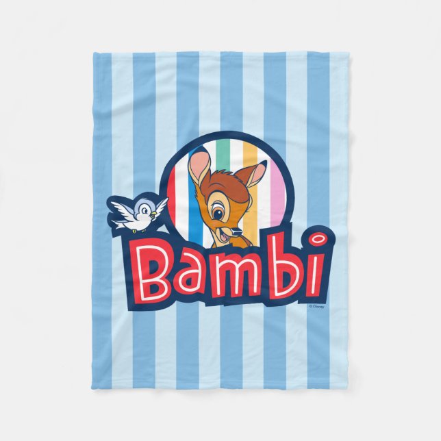 Couverture Polaire Badge bambou rayé (Devant)