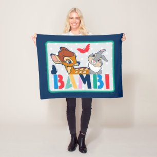 Couverture Polaire Badge de point Bambi et Thumper Polka