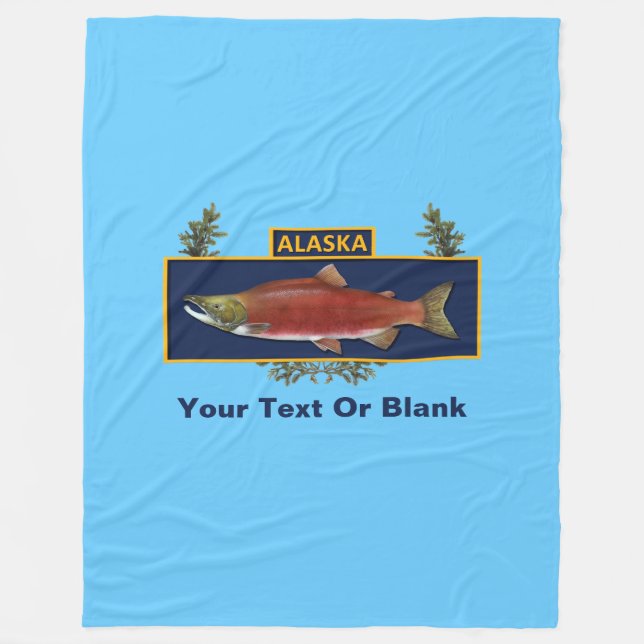 Couverture Polaire Badge du pêcheur de combat de l'Alaska (Devant)