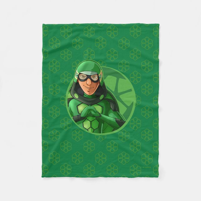 Couverture Polaire Badge vert Carapace (Devant)
