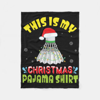 Couverture Polaire Badminton And Santa Costume Snow This Is My Christ
