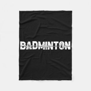 Couverture Polaire Badminton en volant - Joueur de raquette de terrai