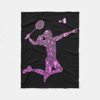 Couverture Polaire Badminton Player Shuttle Girls Women 