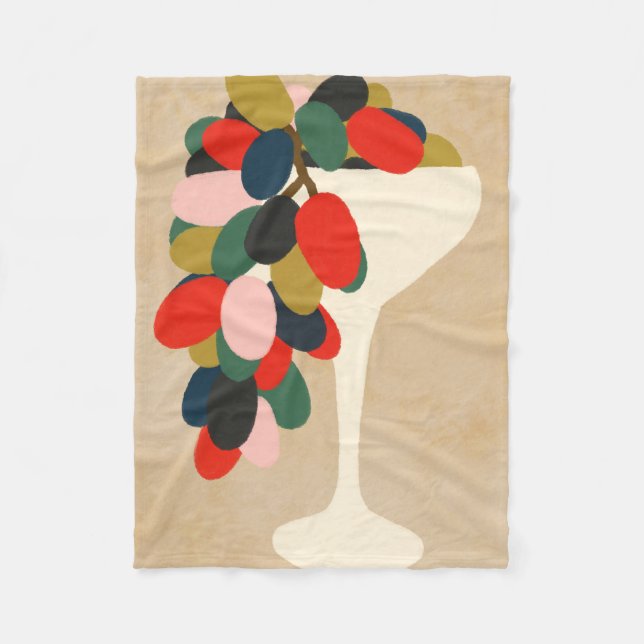 Couverture Polaire Baie de raisins (Devant)