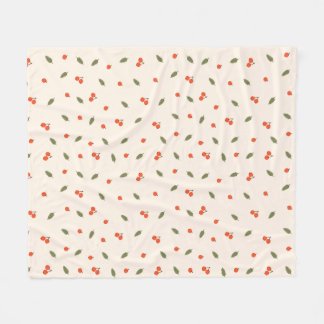 Couverture Polaire Baies Botaniques Crème Automne Cosy