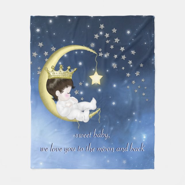 Couverture Polaire Baignoire Bébé Pour La Lune (Devant)