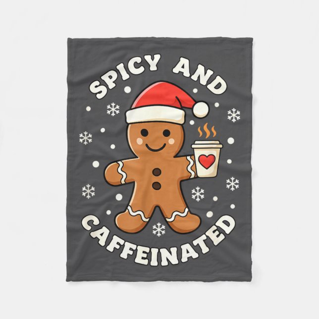 Couverture Polaire Baking Scy And Caffeinated Gingerbread Coffee Chri (Devant)