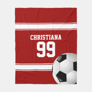 Couverture Polaire Bal de soccer de Jersey