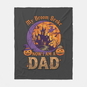 Couverture Polaire Balai Cassa Papa Halloween Maison Hantée Moustache