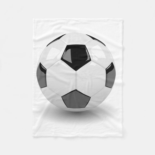 Couverture Polaire Ball de football 3D (Devant)