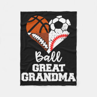 Couverture Polaire Ball Great Grandma Soccer Football Baseball Basket