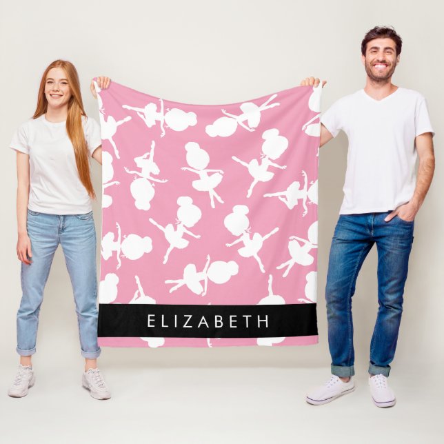 Couverture Polaire Ballerina Motif, Filles de ballet, Danse, Votre No (En situation)