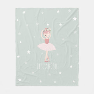 Couverture Polaire Ballerina Stars Turquoises