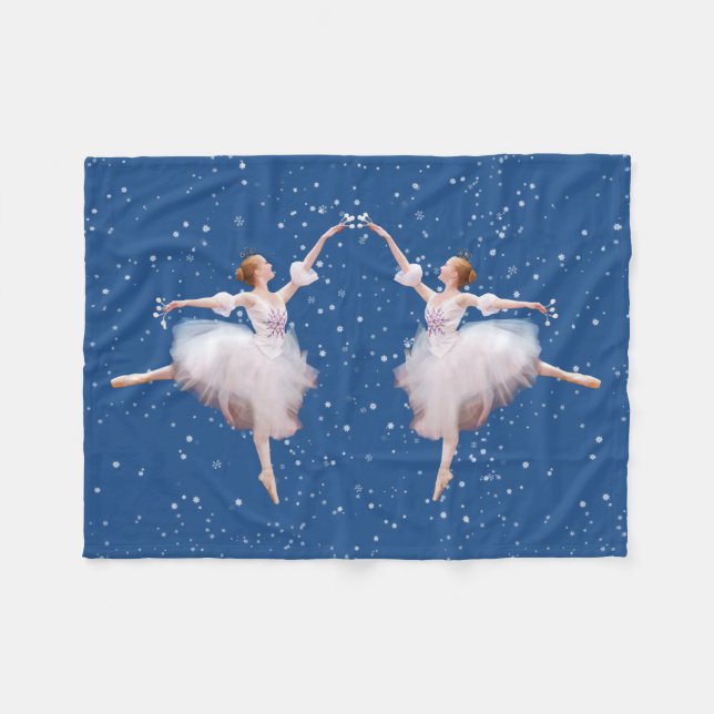 Couverture Polaire Ballerine de la Reine de neige (Devant (Horizontal))