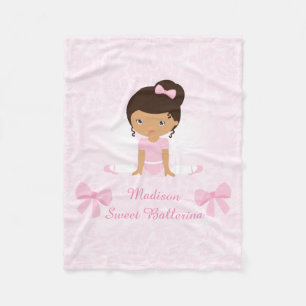 Couverture Polaire Ballerine douce personnalisée