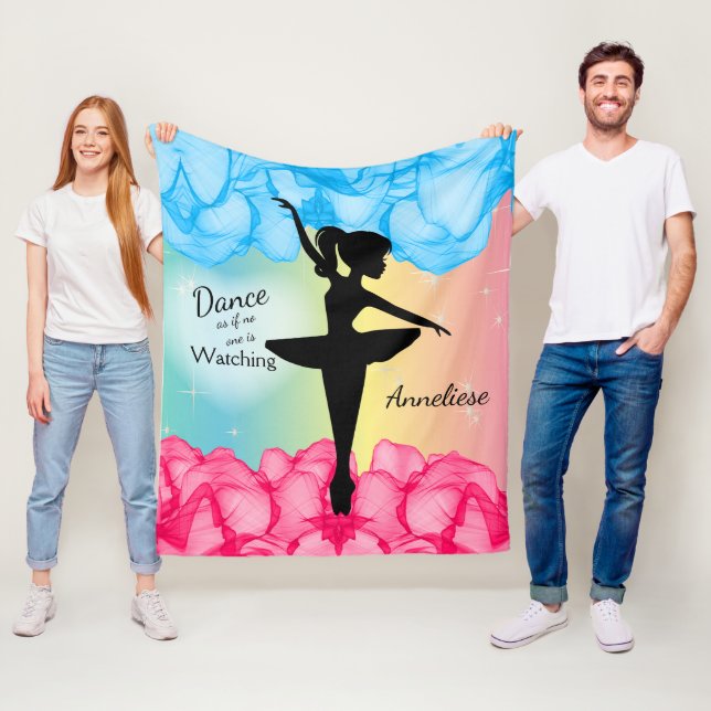 Couverture Polaire Ballerine élégante de danse (En situation)