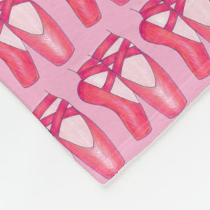 Couverture Polaire Ballet Rose Toe Chaussures Danse Enseignant Baller