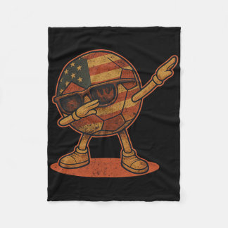 Couverture Polaire Ballon de football américain vintage Dabbing
