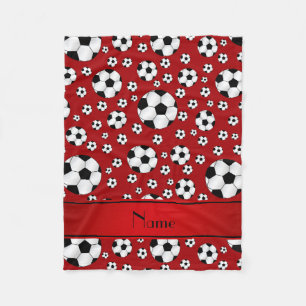Couverture Polaire Ballons de football nommés faits sur commande de