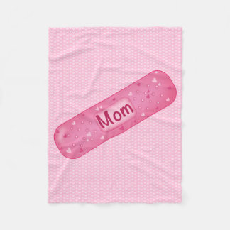 Couverture Polaire band-aid mom soft pink