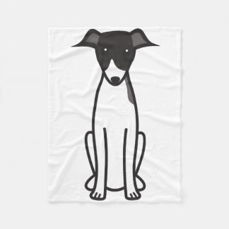 Couverture Polaire Bande dessinée de chien de lévrier italien