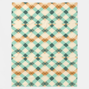 Couverture Polaire Bande orange, verte et bleue