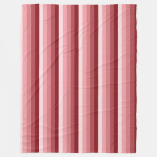 Couverture Polaire Bandes d'ombre rouges