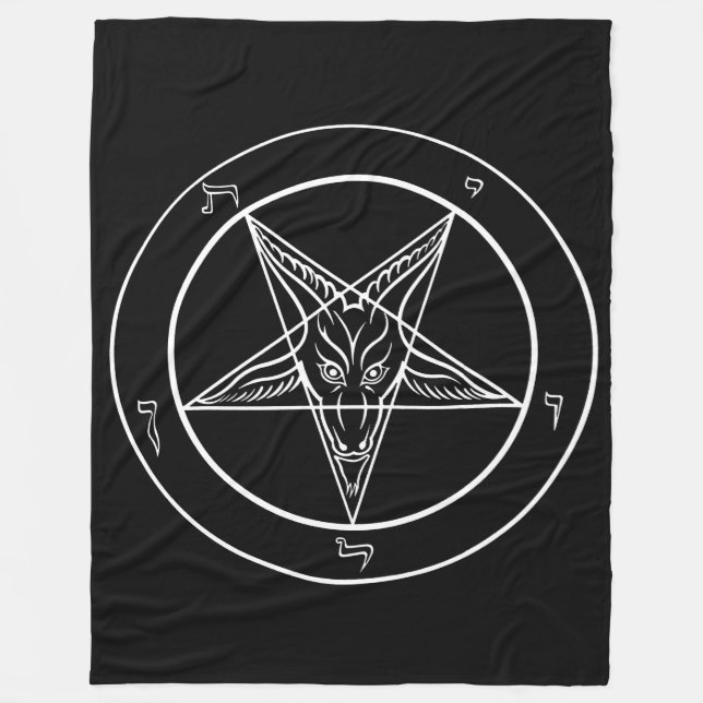 Couverture Polaire Baphomet 60" ÉNORME" tapisserie x80/couverture (Devant)
