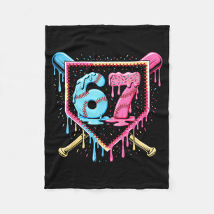 Couverture Polaire Baseball 67 Crème Glacée Dégoulinante Drôle Six Se