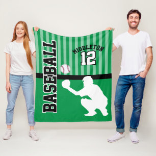 Couverture Polaire Baseball ⚾ Sport en Vert - Catcher