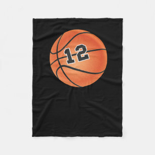 Couverture Polaire Basket-ball Numéro 12