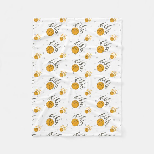 Couverture Polaire Basket flamboyant (Devant)