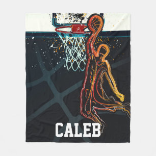Couverture Polaire Basketball Dunk Shot Cool urbain moderne