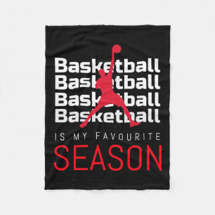 Couverture Polaire Basketball Est Ma Saison Favorite Dunk