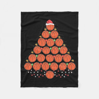 Couverture Polaire Basketball Noël Arbre tenue Noël Noël