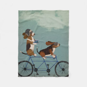 Couverture Polaire Basset Hound Tandem