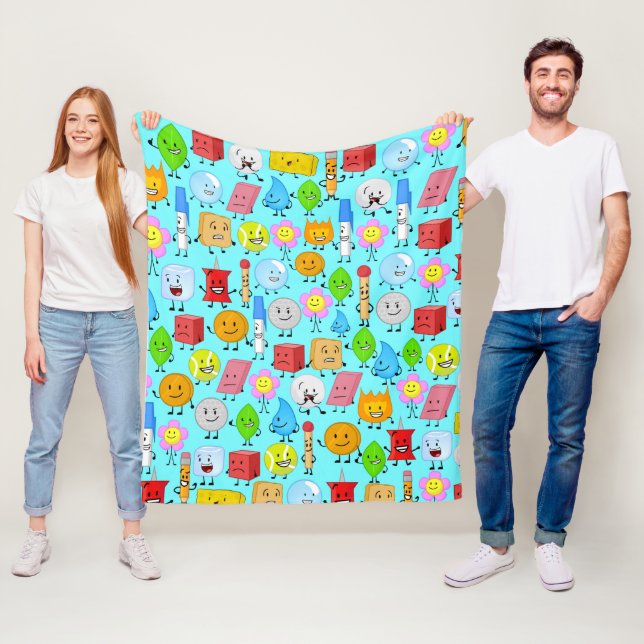 Couverture Polaire bataille pour dream island motif (En situation)