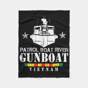 Couverture Polaire Bateau de patrouille River Gunboat Vietnam Vétérin