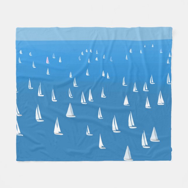 Couverture Polaire Bateaux à voile en mer bleu profond - Regatta Bate (Devant (Horizontal))