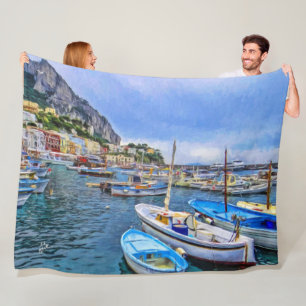 Couverture Polaire Bateaux de la photographie de voyage de Capri