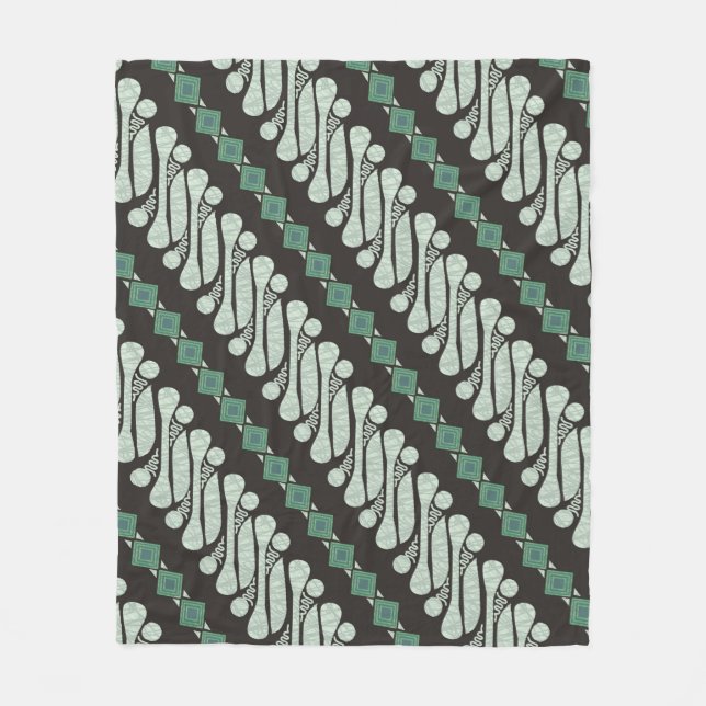 Couverture Polaire Batik Parang Yogyakarta, dans divers motifs modern (Devant)