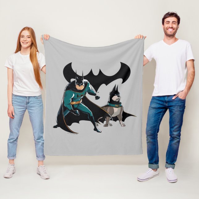 Couverture Polaire Batman & Ace (En situation)