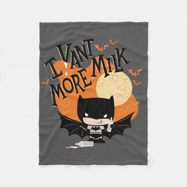 Couverture Polaire Batman | Je Veux Plus De Lait (Devant)