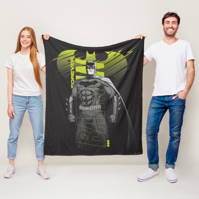 Couverture Polaire Batman Power Up Caractère Art (En situation)